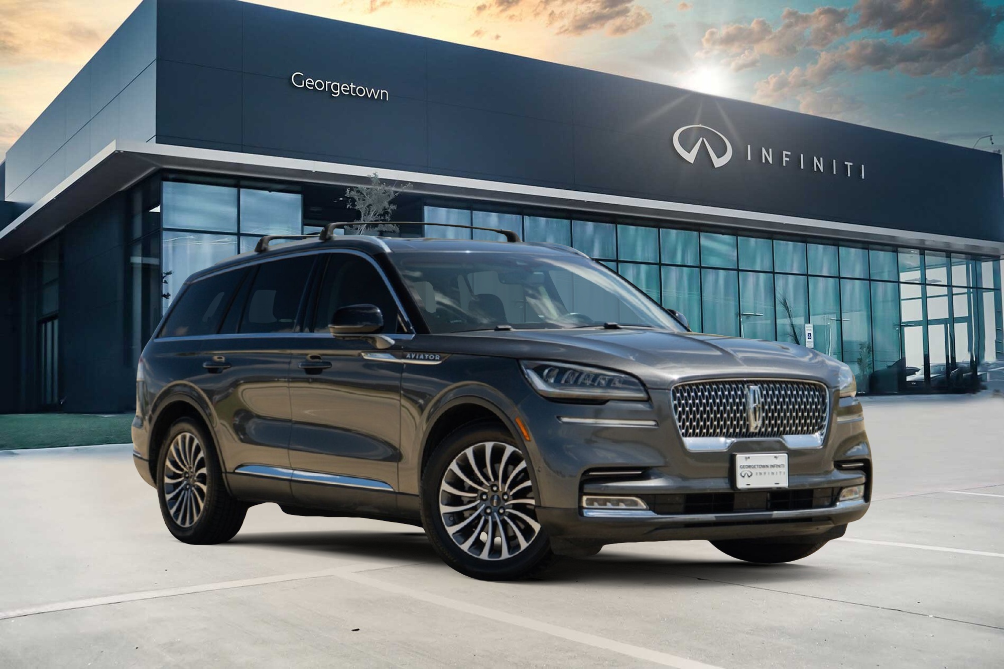 Magnetic Gray 2020 Lincoln Aviator SUV / Crossover Rear-Wheel Drive Automatic