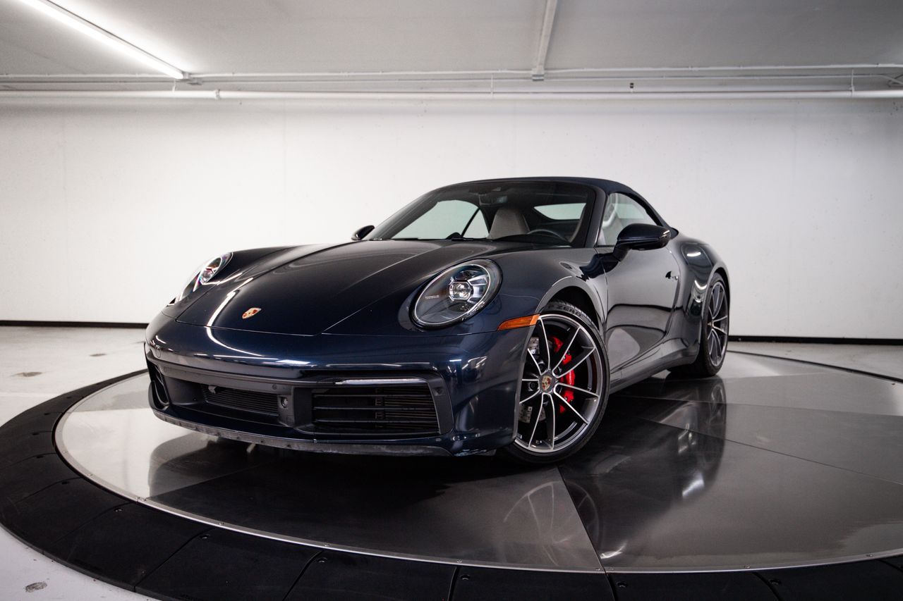 Night Blue Metallic 2022 Porsche 911 Carrera 4S Cabriolet AWD Convertible All-Wheel Drive 8-Speed Automatic