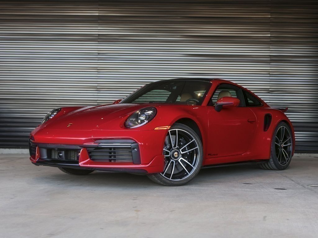 Carmine Red 2024 Porsche 911 Turbo S Coupe AWD Coupe All-Wheel Drive 8-Speed Automatic